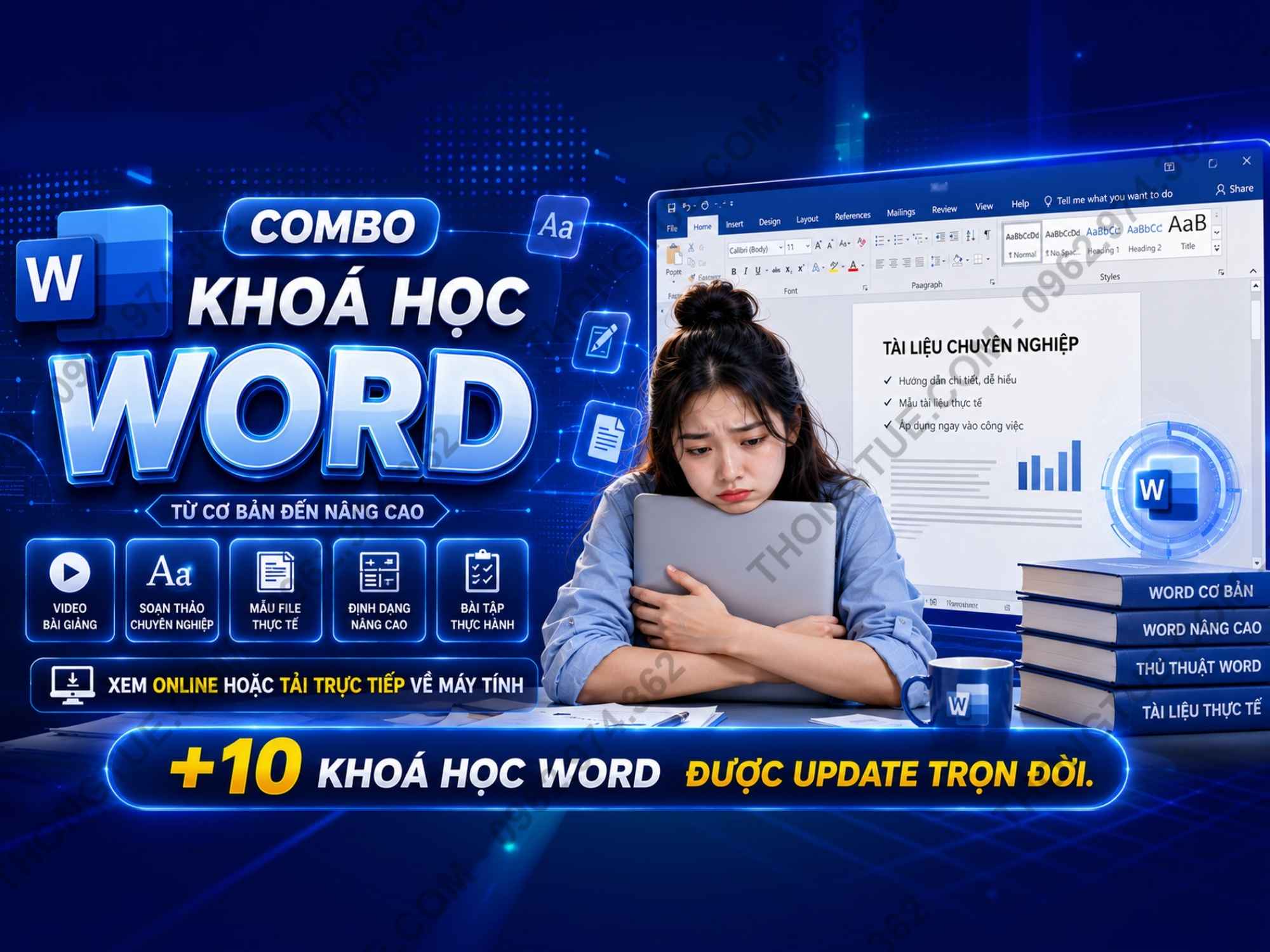 combo 10 khoá học word 2026