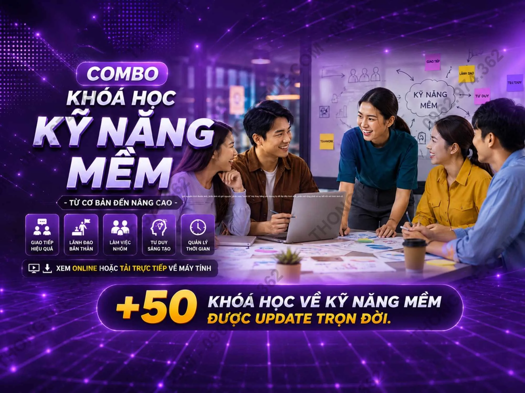 combo 50 khoá học kỹ năng mềm mới nhất 2026