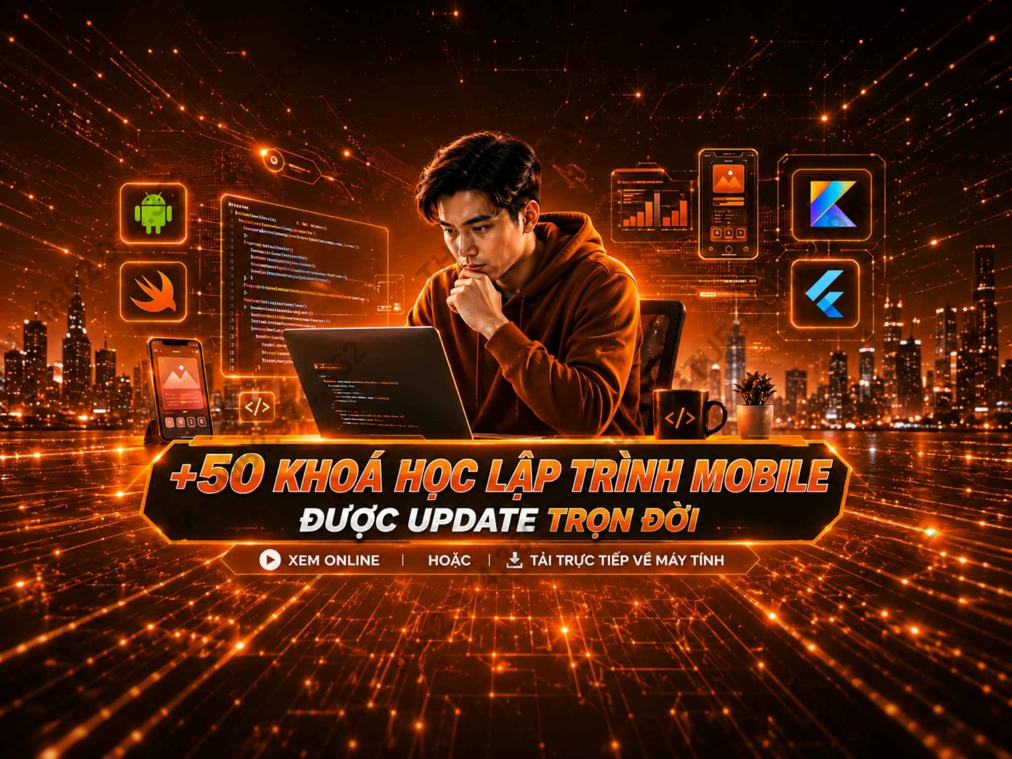 combo 50 khoá học lập trình mobile